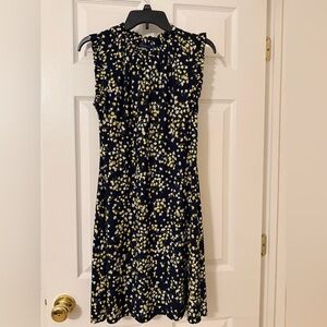 Tommy Hilfiger Navy Floral Sleeveless A-Line Dress